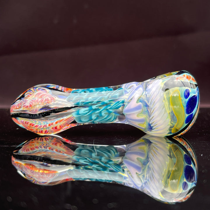 Color Inside Out Spoon Glass Pipe Tiny Mike   