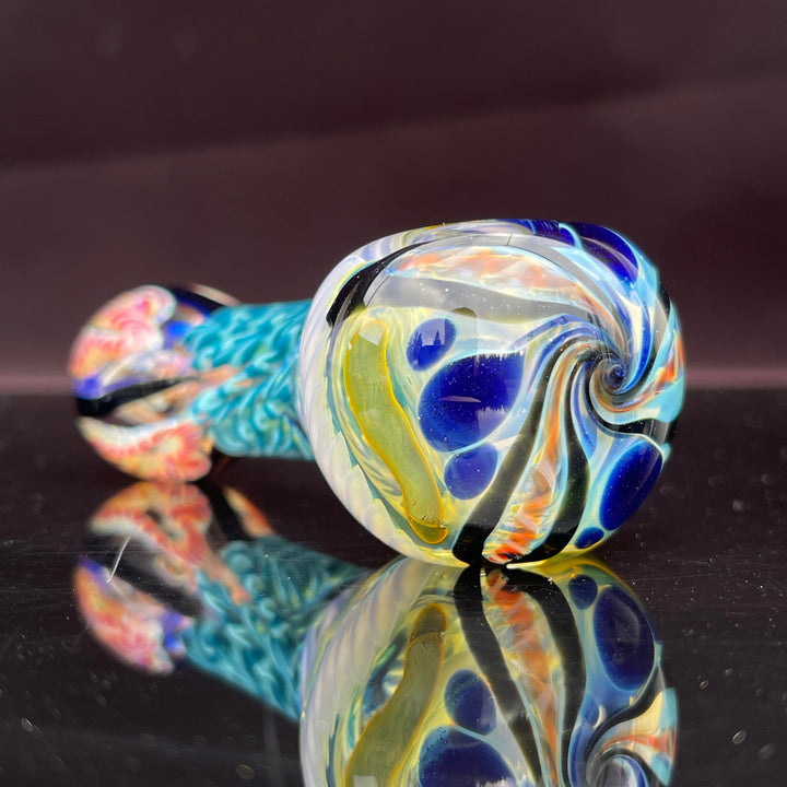 Color Inside Out Spoon Glass Pipe Tiny Mike   