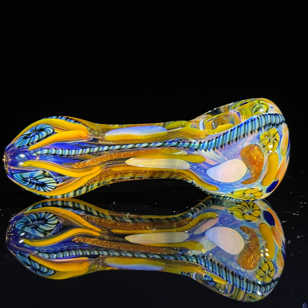 Color Inside Out Spoon Glass Pipe Tiny Mike   