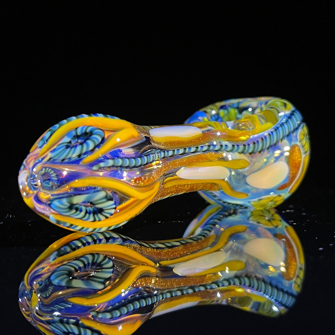 Color Inside Out Spoon Glass Pipe Tiny Mike   