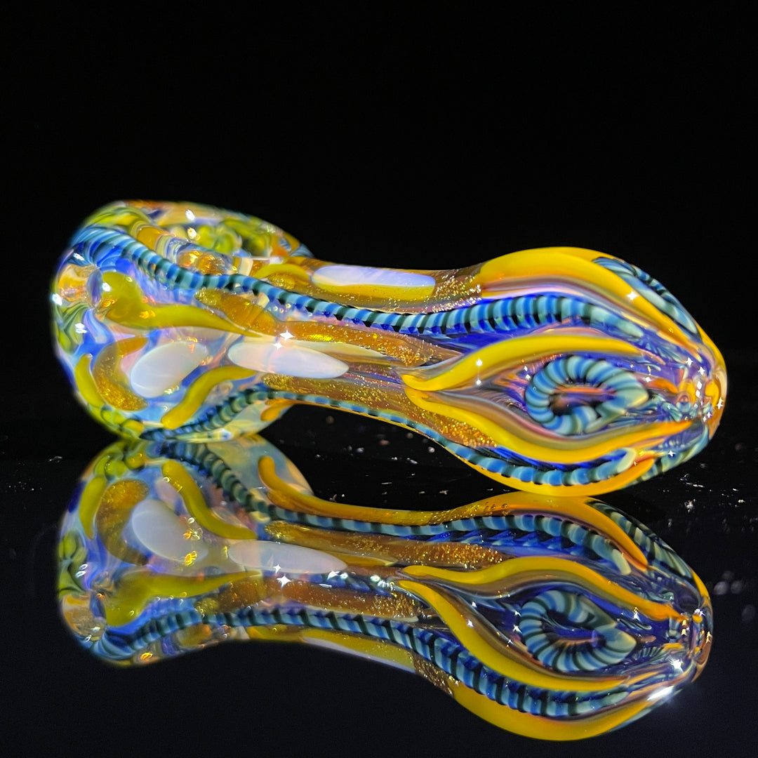 Color Inside Out Spoon Glass Pipe Tiny Mike   