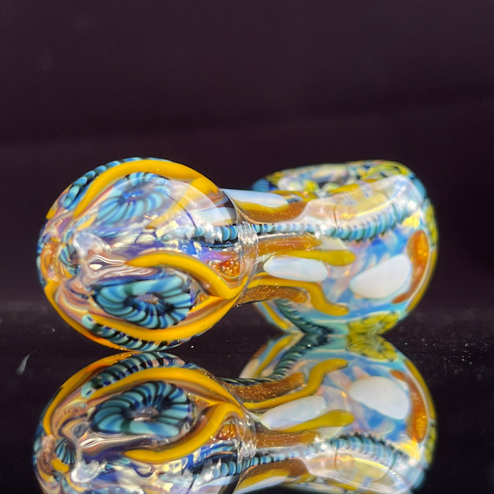 Color Inside Out Spoon Glass Pipe Tiny Mike   