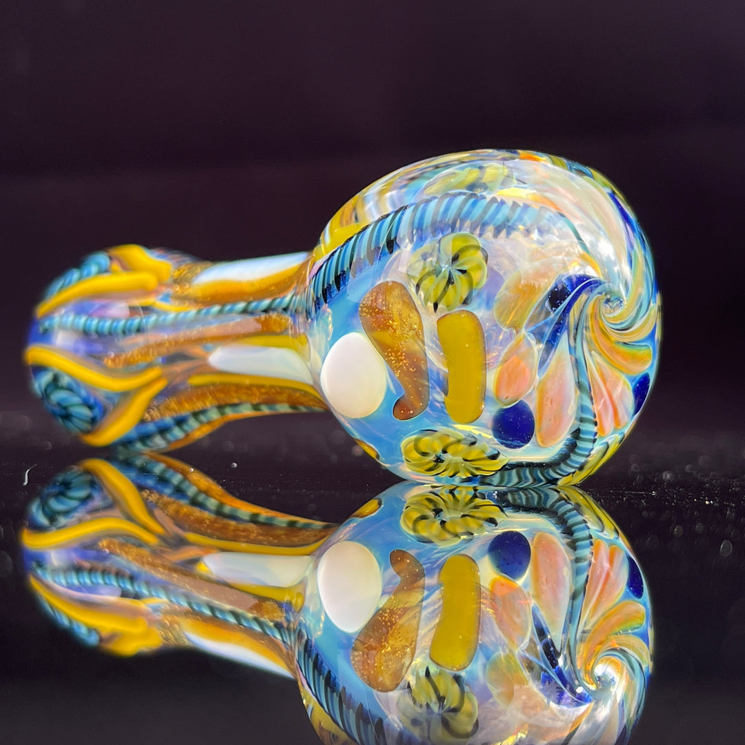 Color Inside Out Spoon Glass Pipe Tiny Mike   