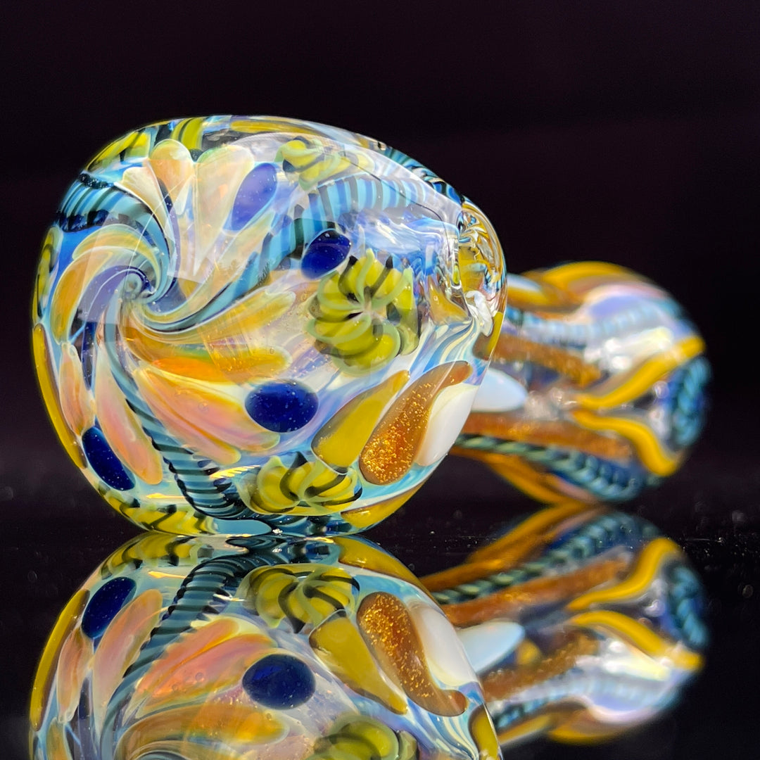 Color Inside Out Spoon Glass Pipe Tiny Mike   