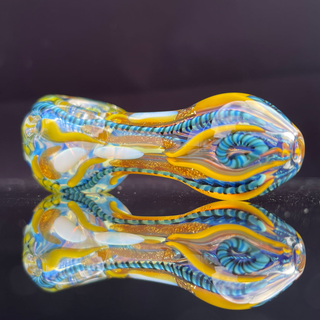 Color Inside Out Spoon Glass Pipe Tiny Mike   