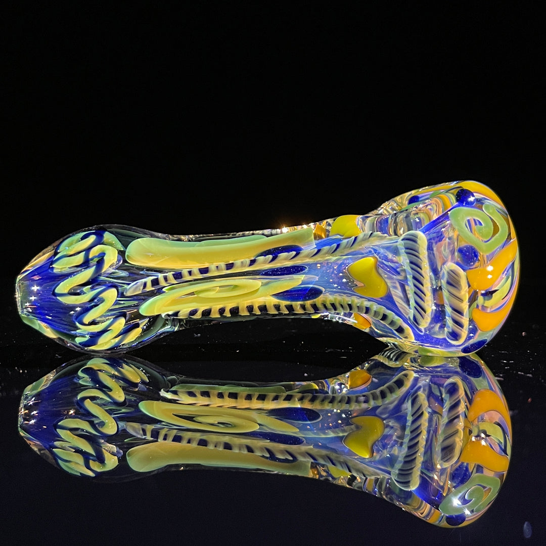 Color Inside Out Spoon Glass Pipe Tiny Mike   