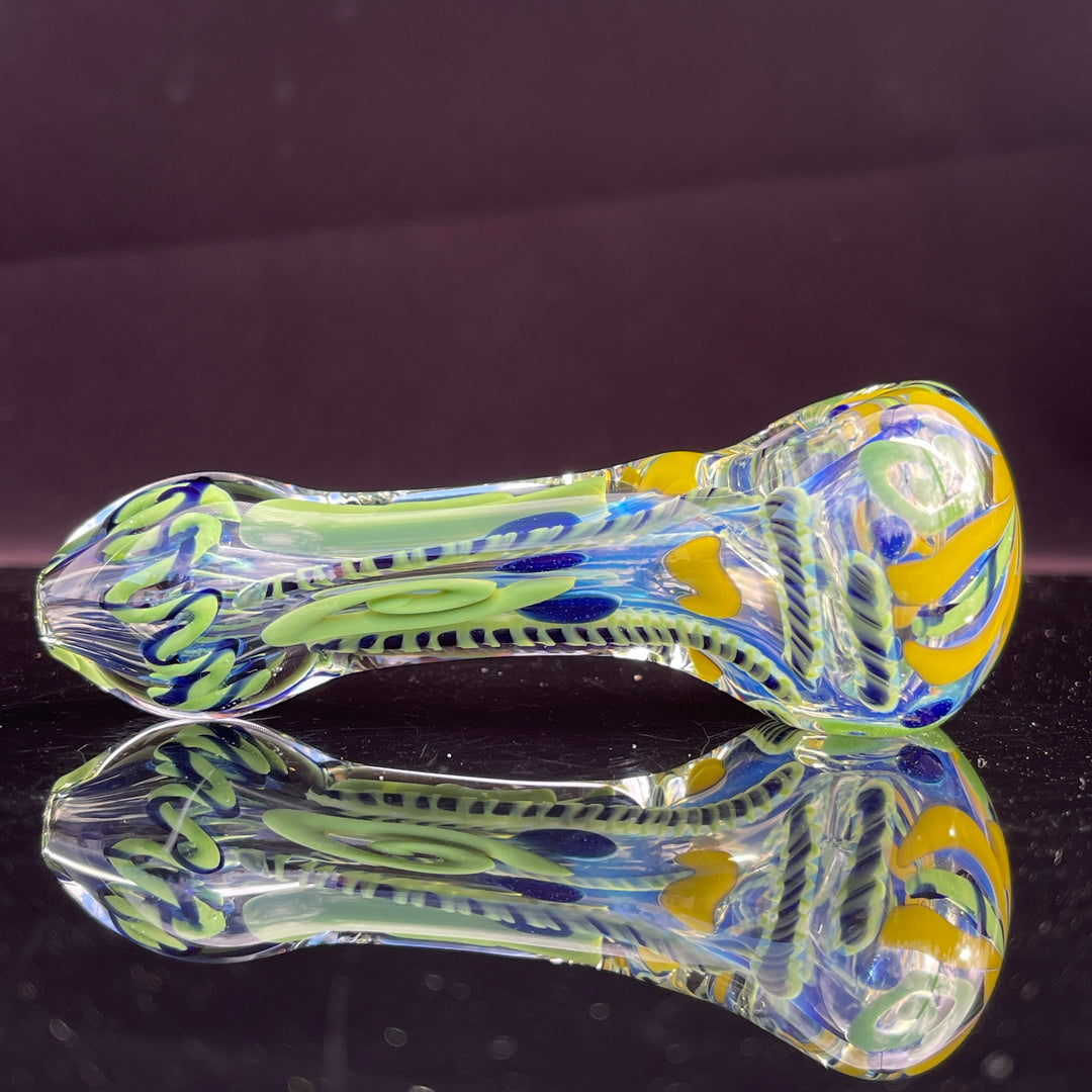 Color Inside Out Spoon Glass Pipe Tiny Mike   