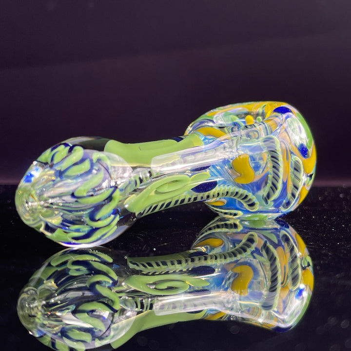 Color Inside Out Spoon Glass Pipe Tiny Mike   