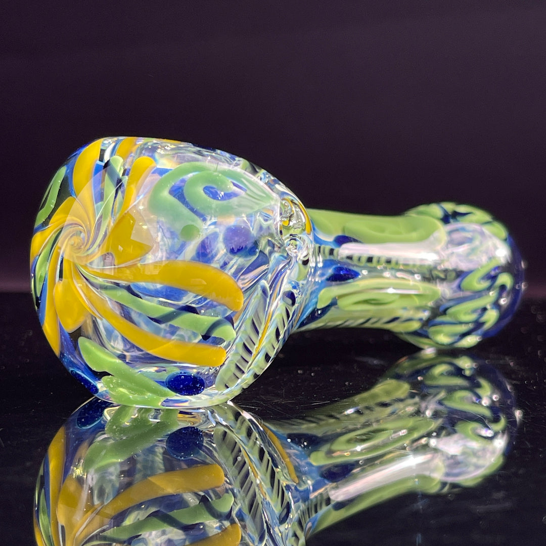 Color Inside Out Spoon Glass Pipe Tiny Mike   