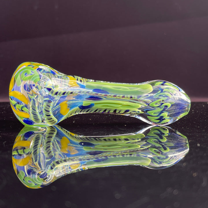 Color Inside Out Spoon Glass Pipe Tiny Mike   