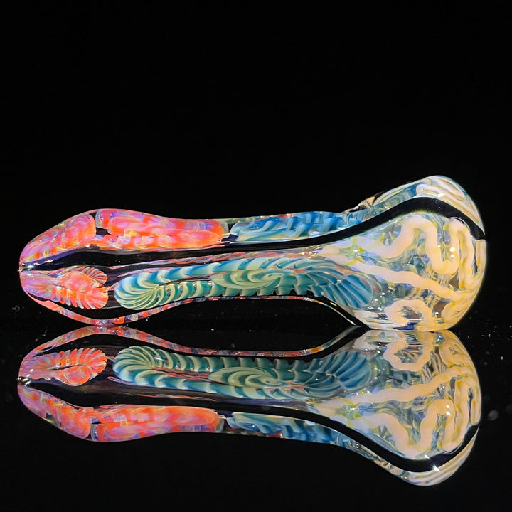 Color Inside Out Spoon Glass Pipe Tiny Mike   