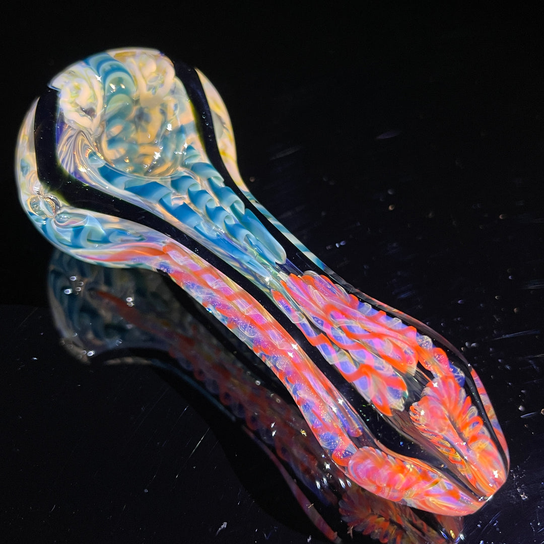 Color Inside Out Spoon Glass Pipe Tiny Mike   