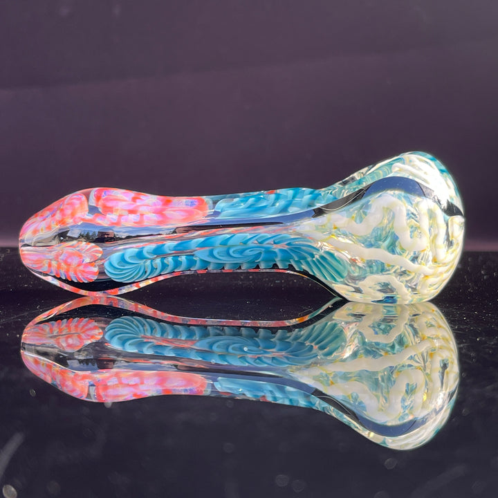 Color Inside Out Spoon Glass Pipe Tiny Mike   