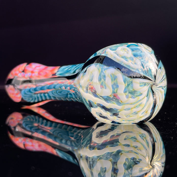 Color Inside Out Spoon Glass Pipe Tiny Mike   