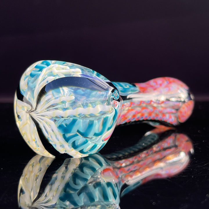 Color Inside Out Spoon Glass Pipe Tiny Mike   