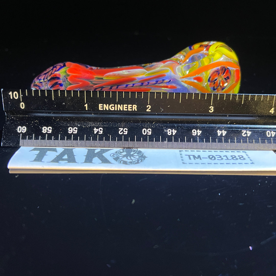 Color Inside Out Spoon Glass Pipe Tiny Mike   