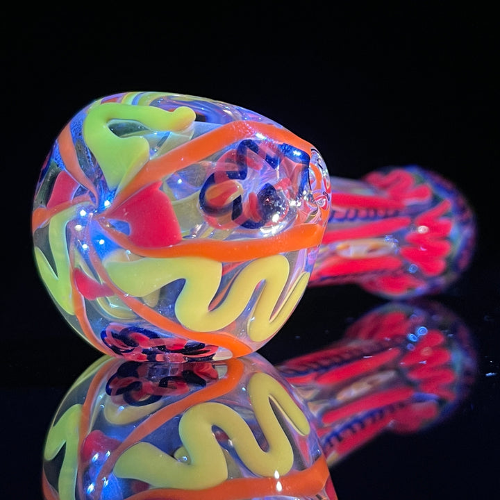 Color Inside Out Spoon Glass Pipe Tiny Mike   