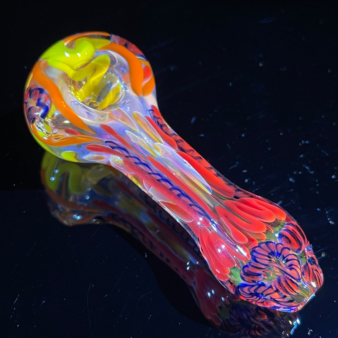 Color Inside Out Spoon Glass Pipe Tiny Mike   