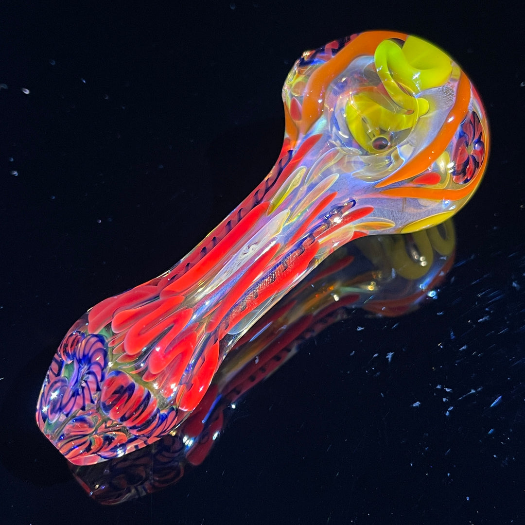 Color Inside Out Spoon Glass Pipe Tiny Mike   