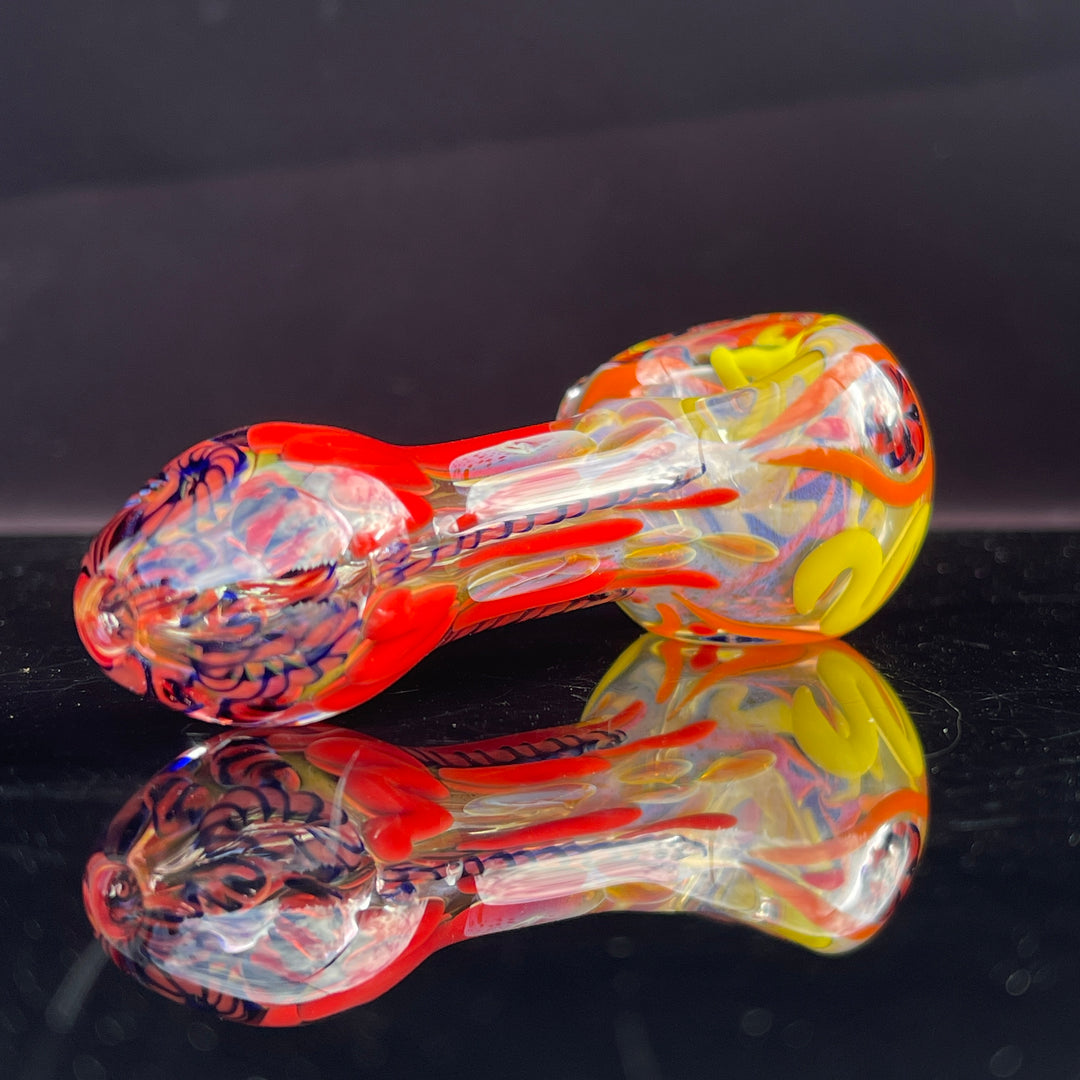 Color Inside Out Spoon Glass Pipe Tiny Mike   