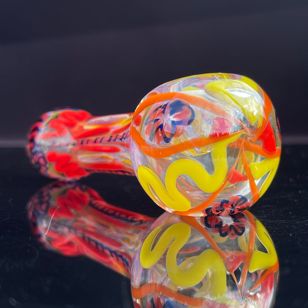 Color Inside Out Spoon Glass Pipe Tiny Mike   