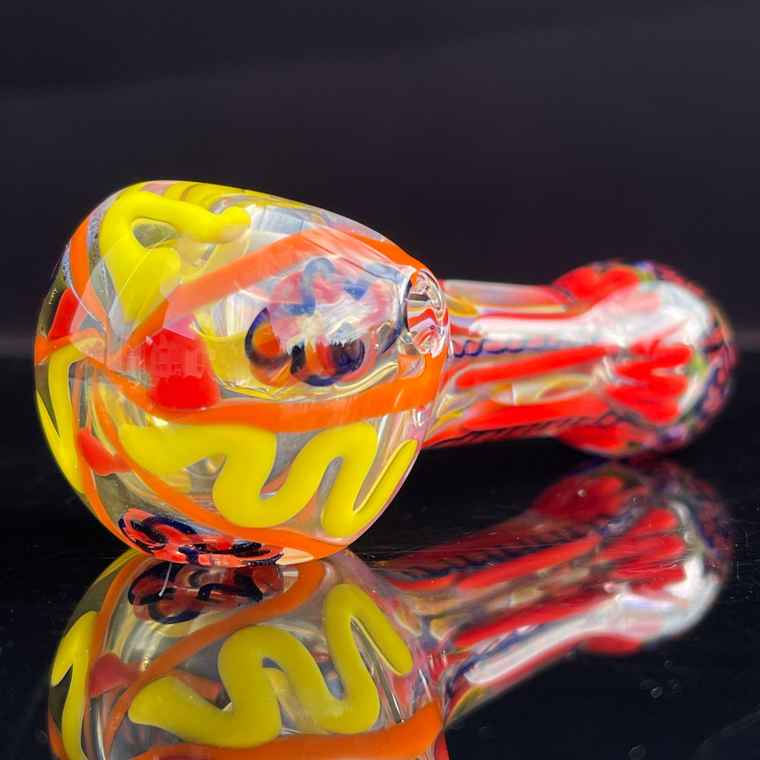 Color Inside Out Spoon Glass Pipe Tiny Mike   