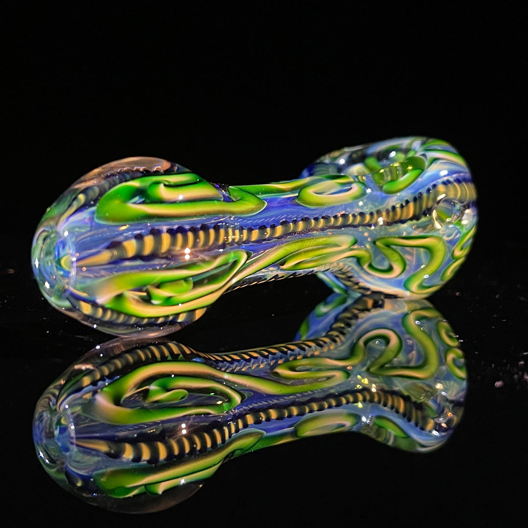 Color Inside Out Spoon - Lefty Glass Pipe Tiny Mike   