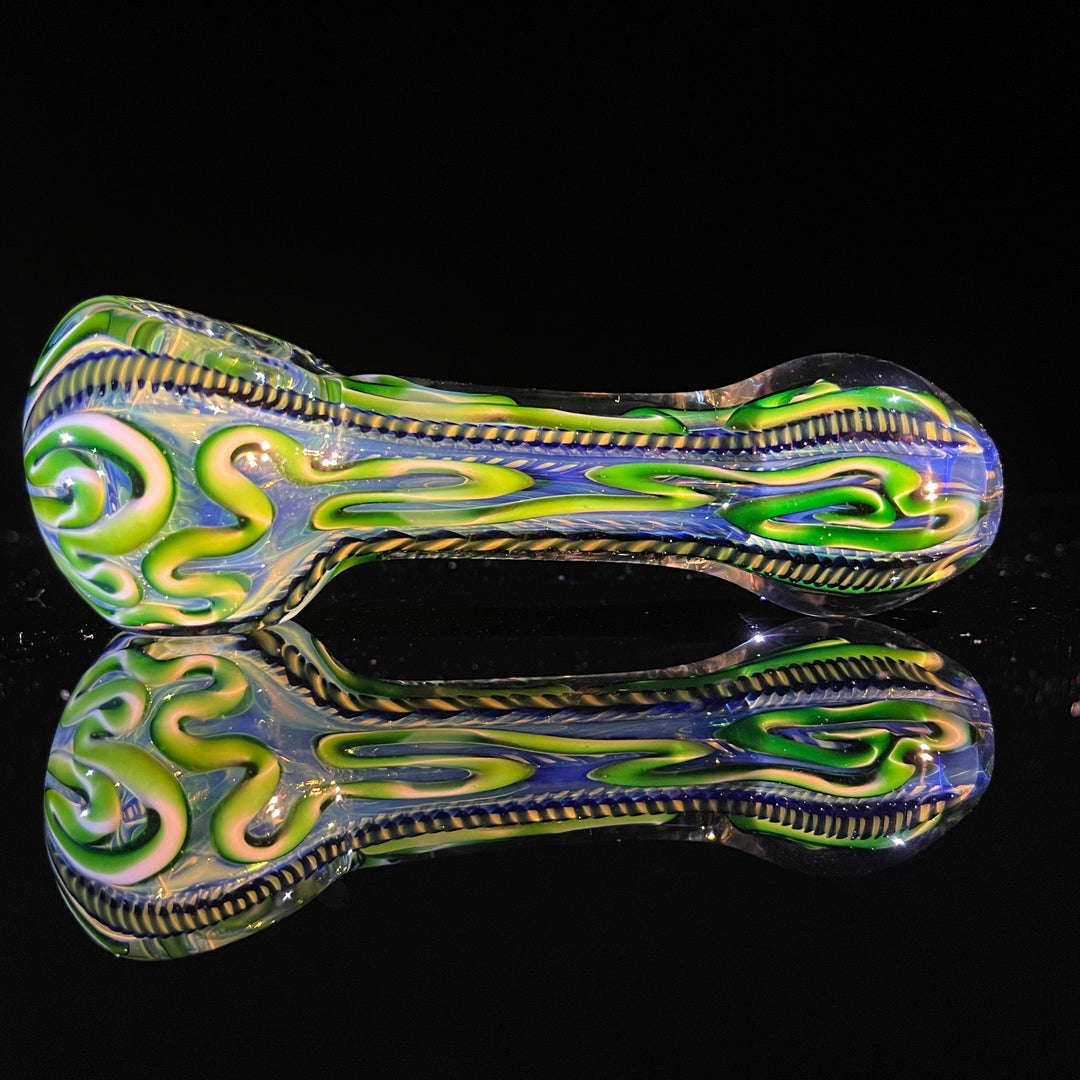 Color Inside Out Spoon - Lefty Glass Pipe Tiny Mike   