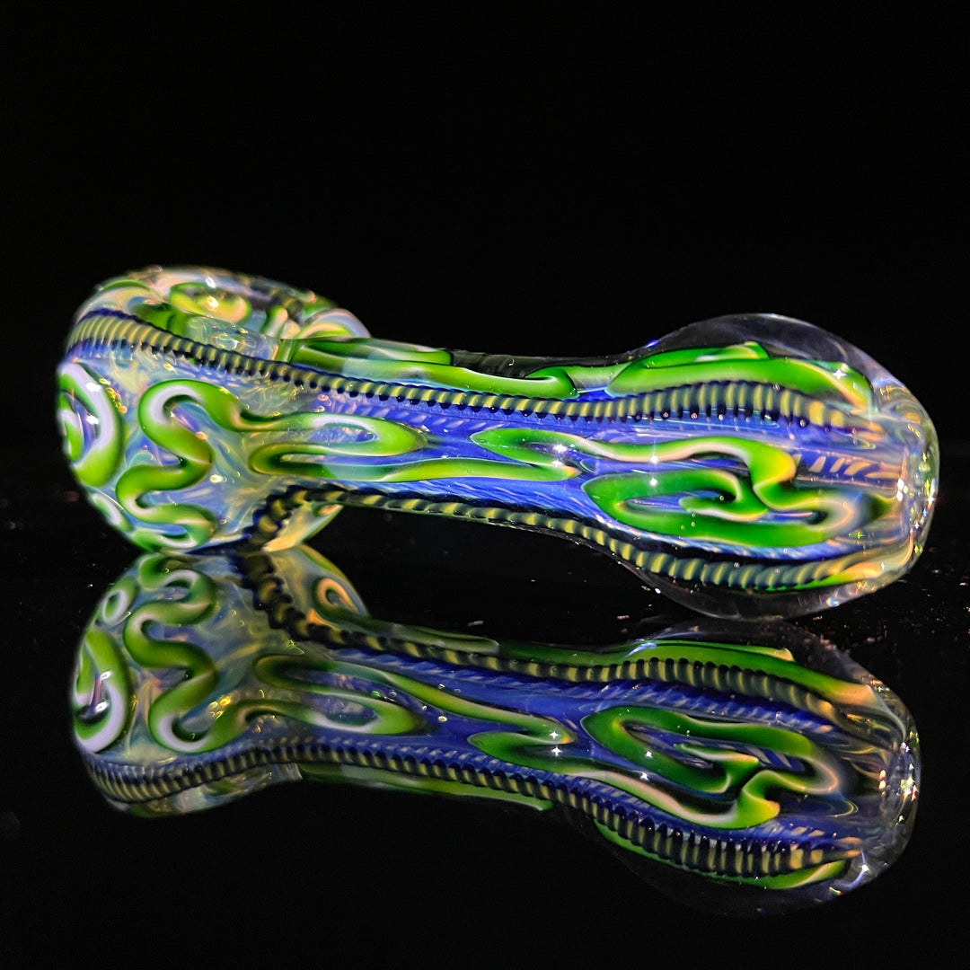 Color Inside Out Spoon - Lefty Glass Pipe Tiny Mike   