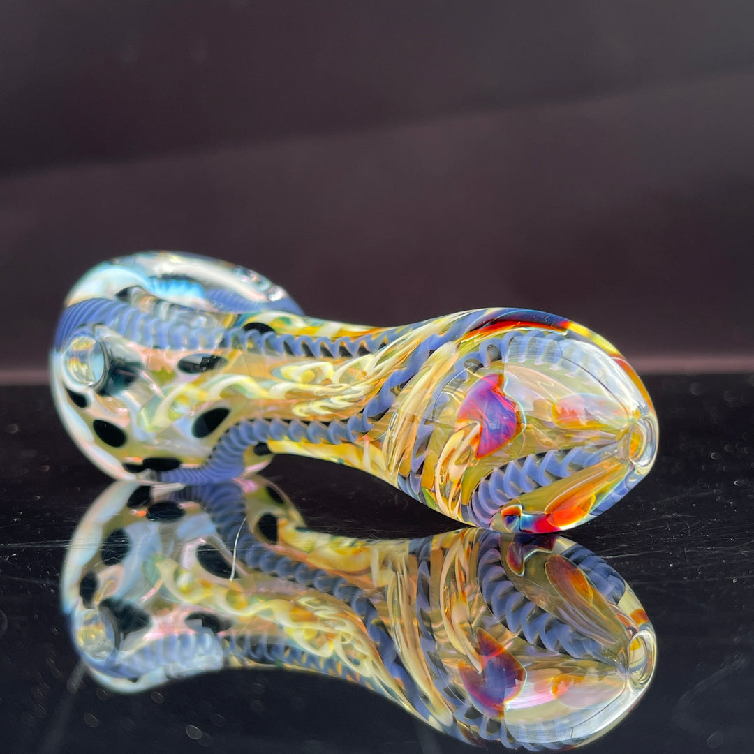 Color Inside Out Spoon Glass Pipe Tiny Mike   