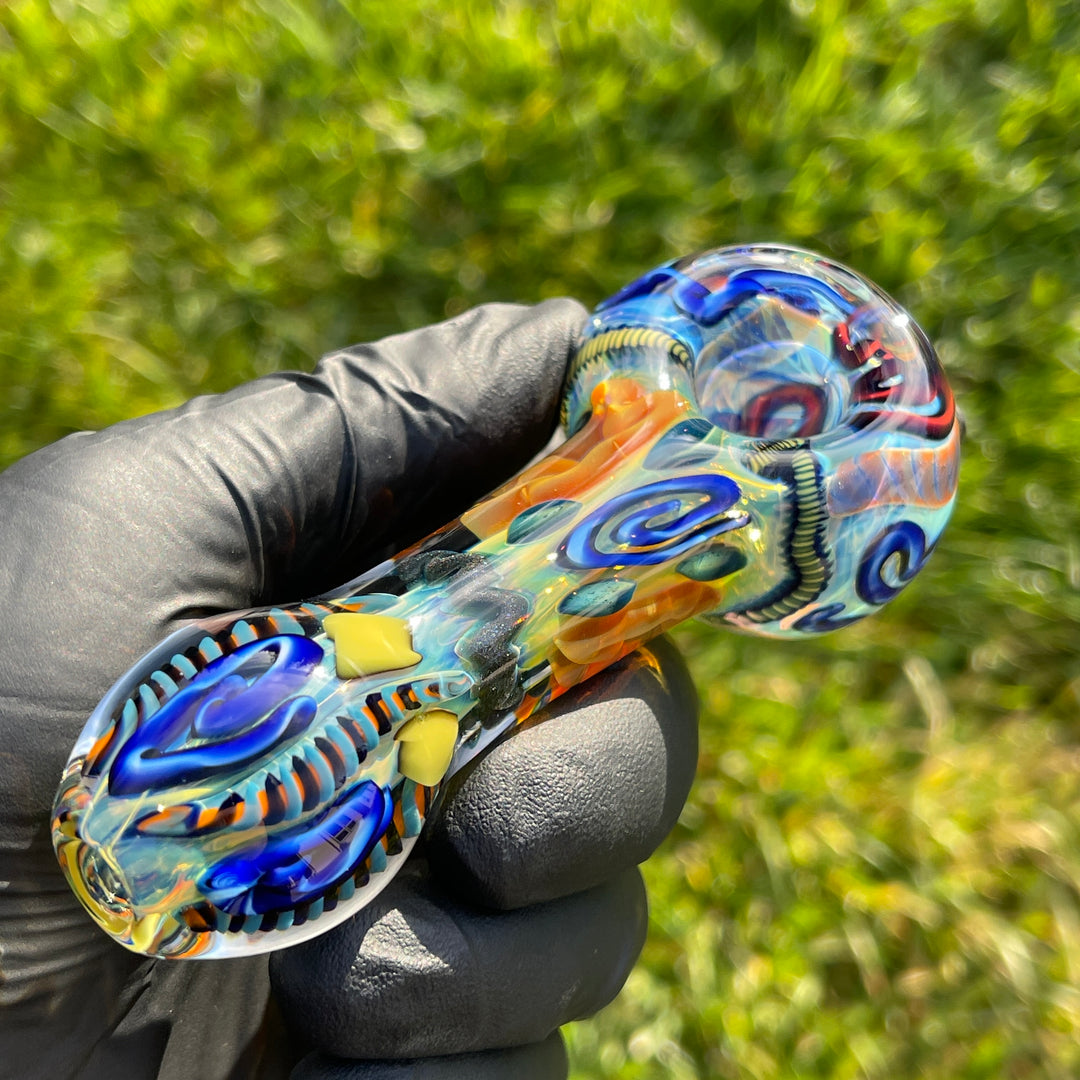 Super Chunky Inside Out Spoon Glass Pipe Tiny Mike   