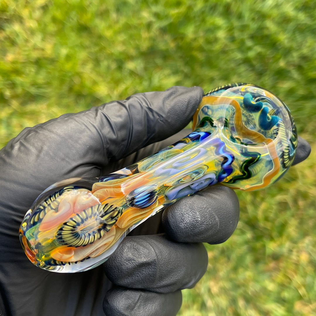 Super Chunky Inside Out Spoon Glass Pipe Tiny Mike   