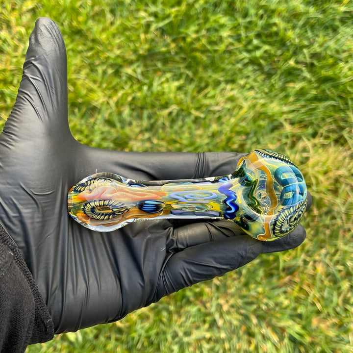 Super Chunky Inside Out Spoon Glass Pipe Tiny Mike   