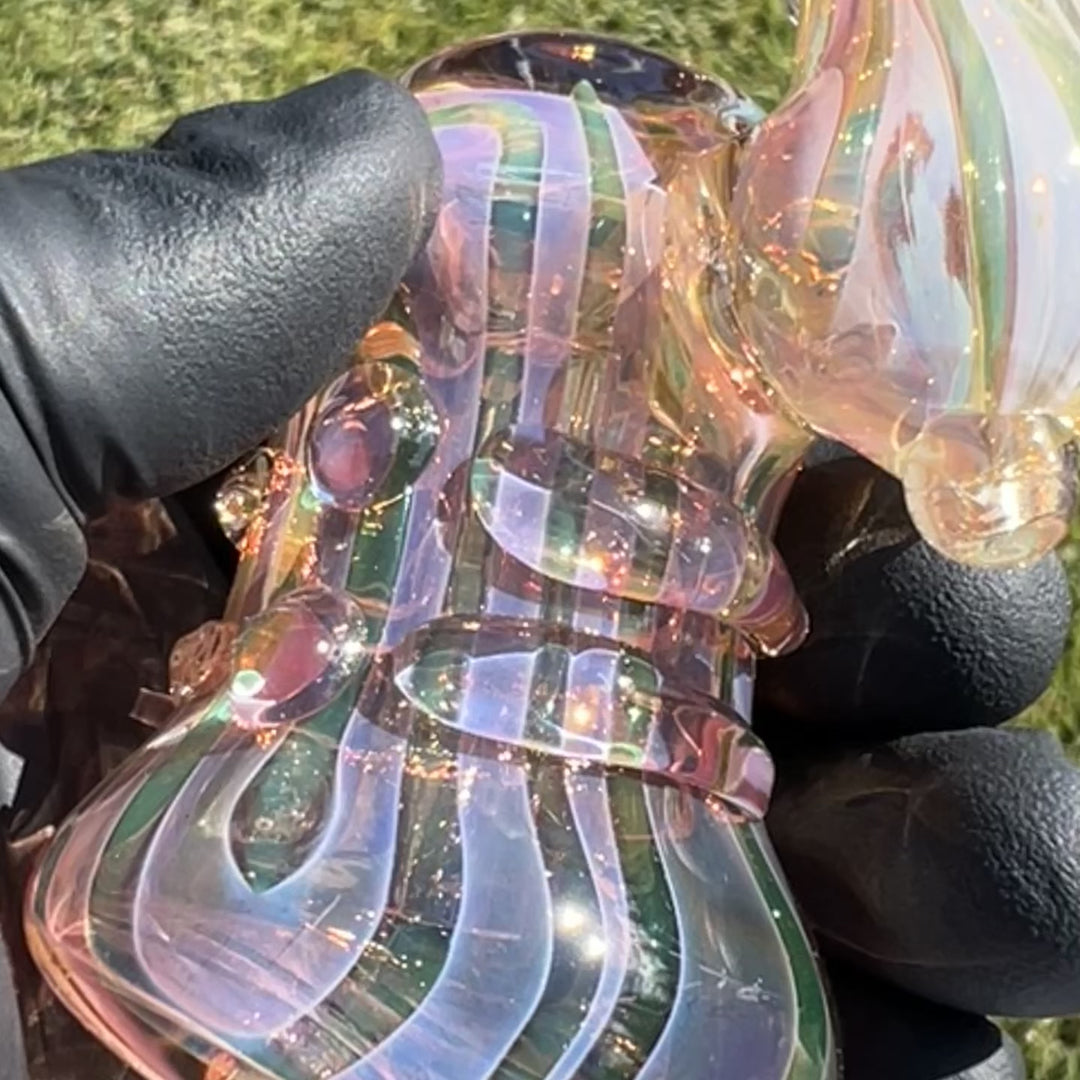 Gold Silver Fume Standup Sherlock Bubbler