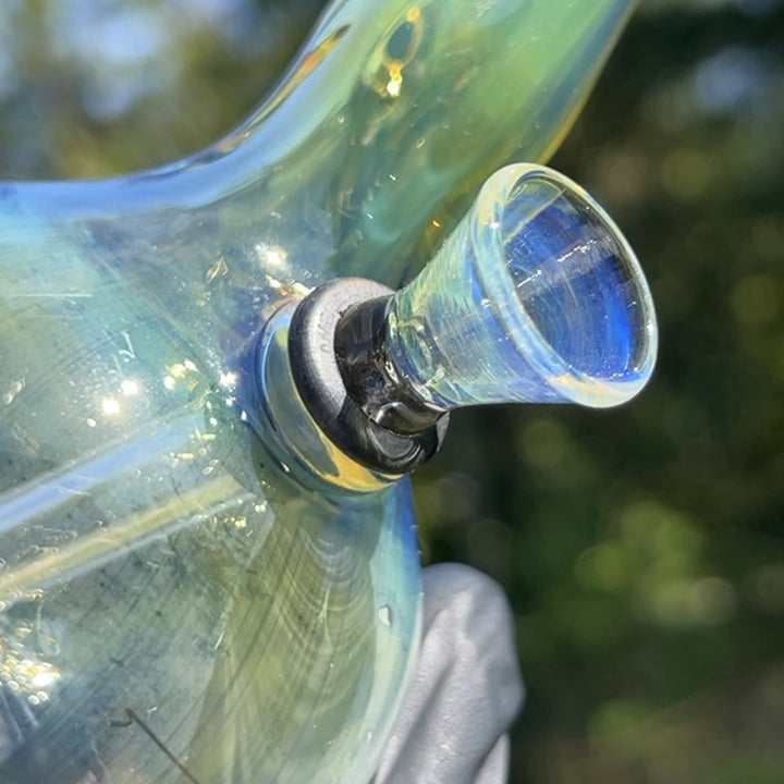 5" Silver Fumed Mini Bong Glass Pipe Mary Jane's Glass