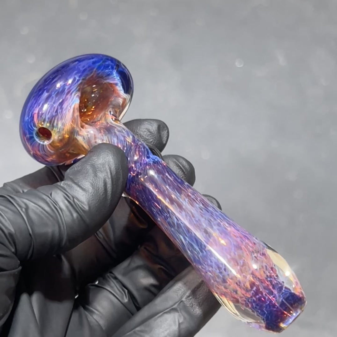 Purple Frit Pipe Glass Pipe Beezy Glass