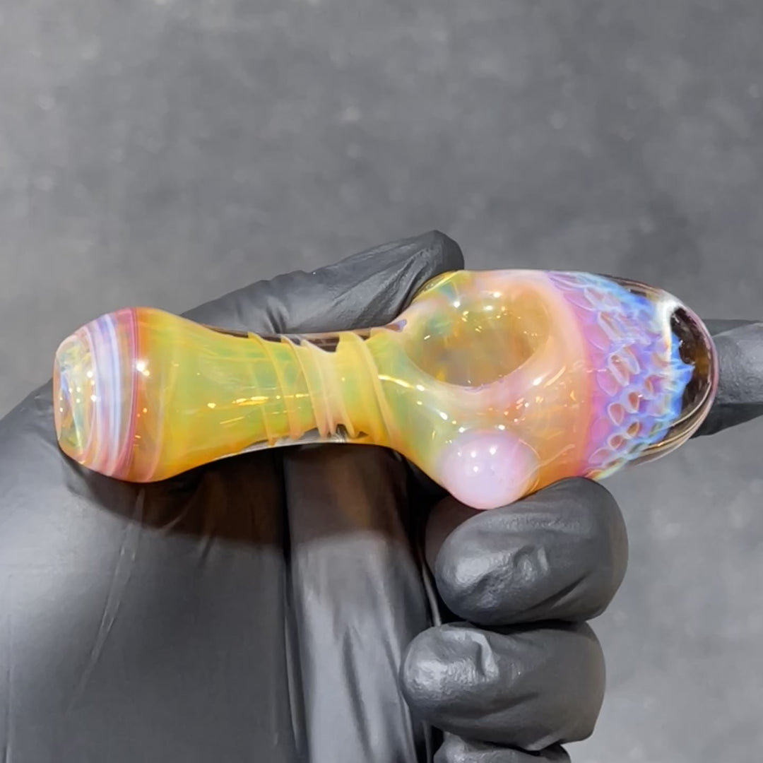 Alien Brain Honeycomb Pipe Glass Pipe Plug a Nug