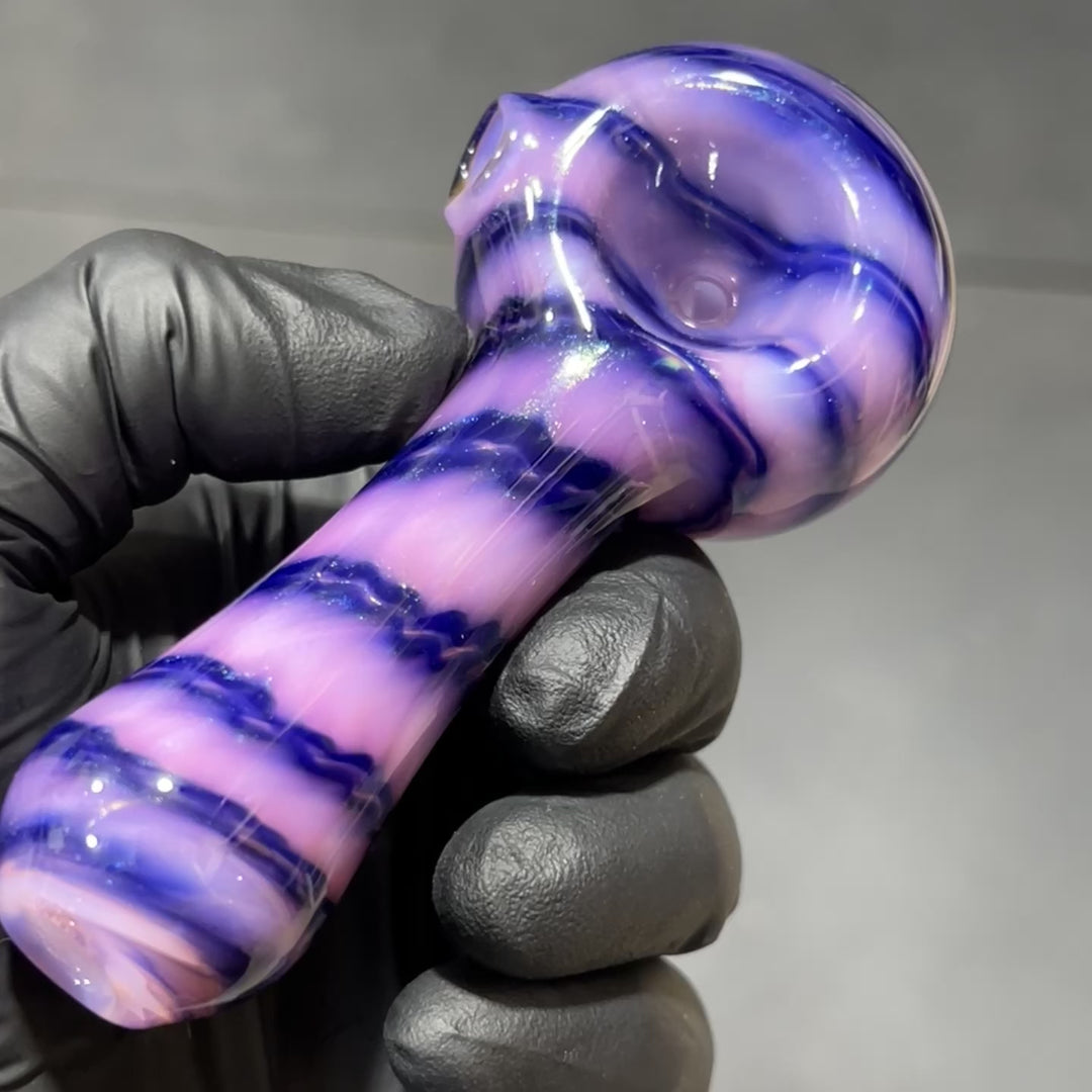 Cheshire Cat Spoon Glass Pipe Jedi Glassworks