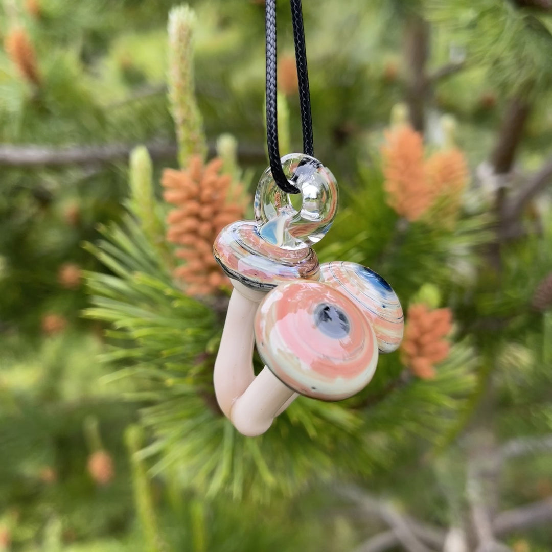 Mushroom Glass Pendant