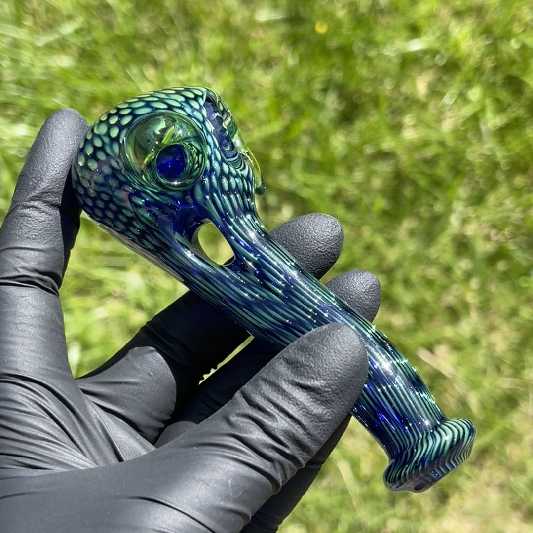 Snakeskin Donut Pipe Glass Pipe Firekist Glass