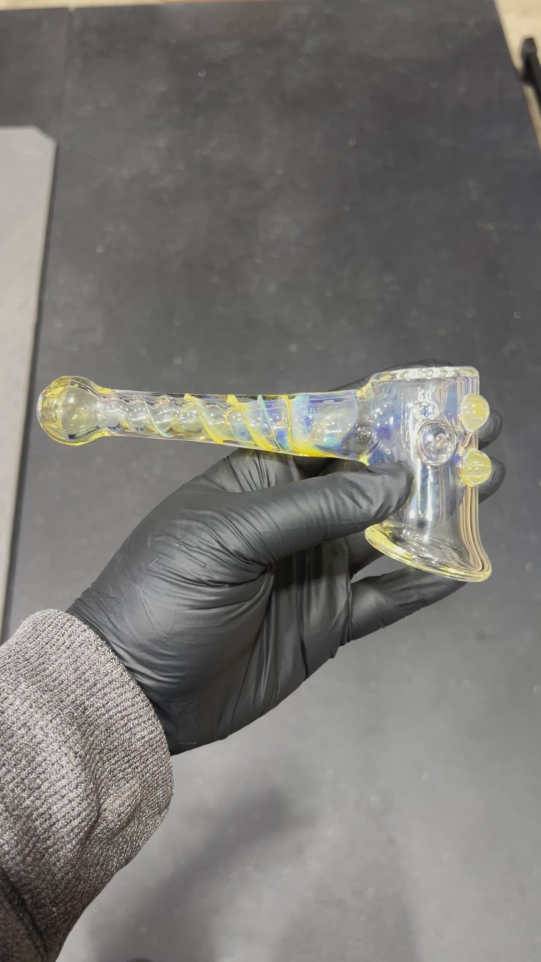 Gold Fumed Hash Hammer Glass Pipe Crondo Glassics