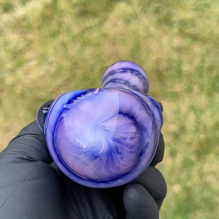 Purple Staircase Spoon Glass Pipe Jedi Glassworks