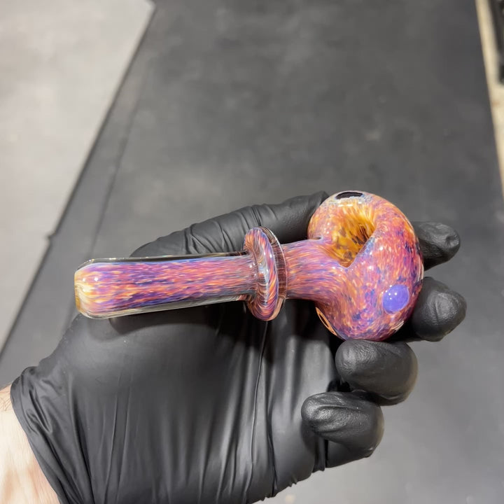 Thick Striking Purple Pipe + Ryot Headcase Combo Glass Pipe Chuck Glass