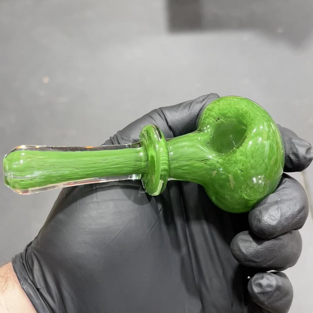 Thick Green Frit Pipe Glass Pipe Chuck Glass