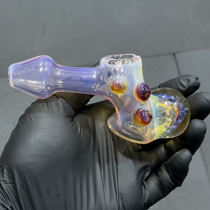 Fumed Honeycomb Hammer Glass Pipe Catfish Glass