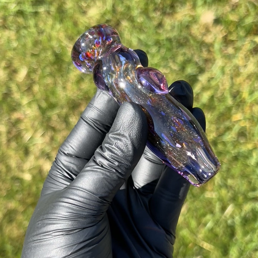 Black Plasma Chillum Glass Pipe Tako Glass