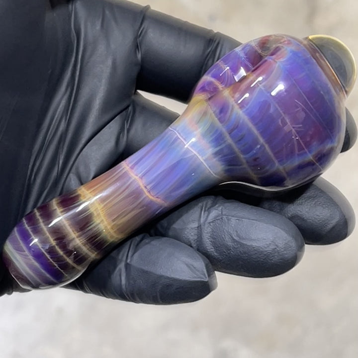 Mulberry Purple Coil Glass Pipe