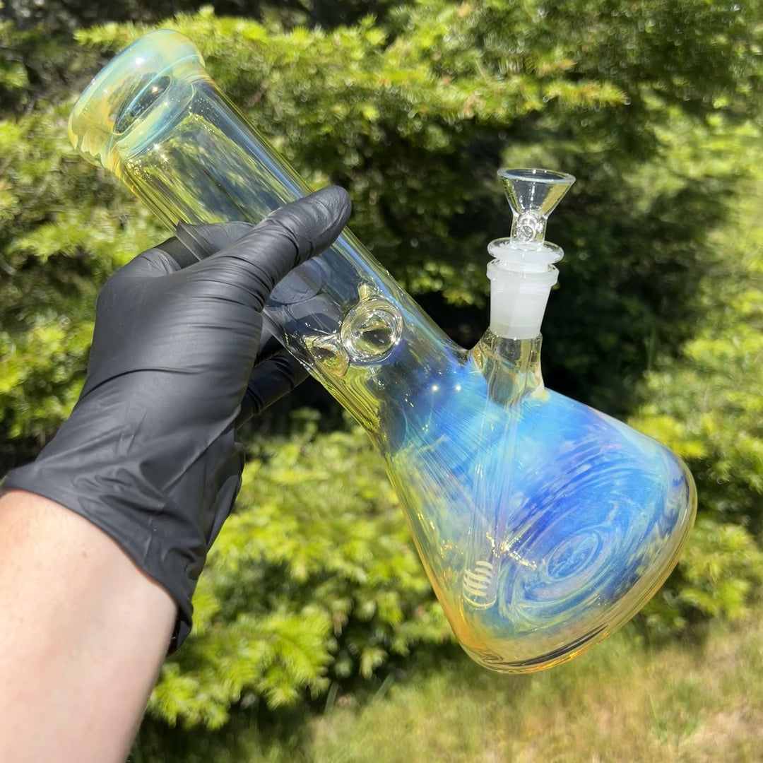 50 X 5 Fumed Beaker Bong 10" Glass Pipe TG