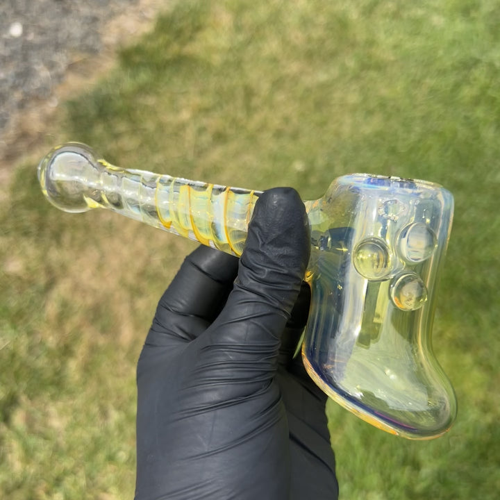 Silver Fumed Hash Hammer Glass Pipe Crondo Glassics