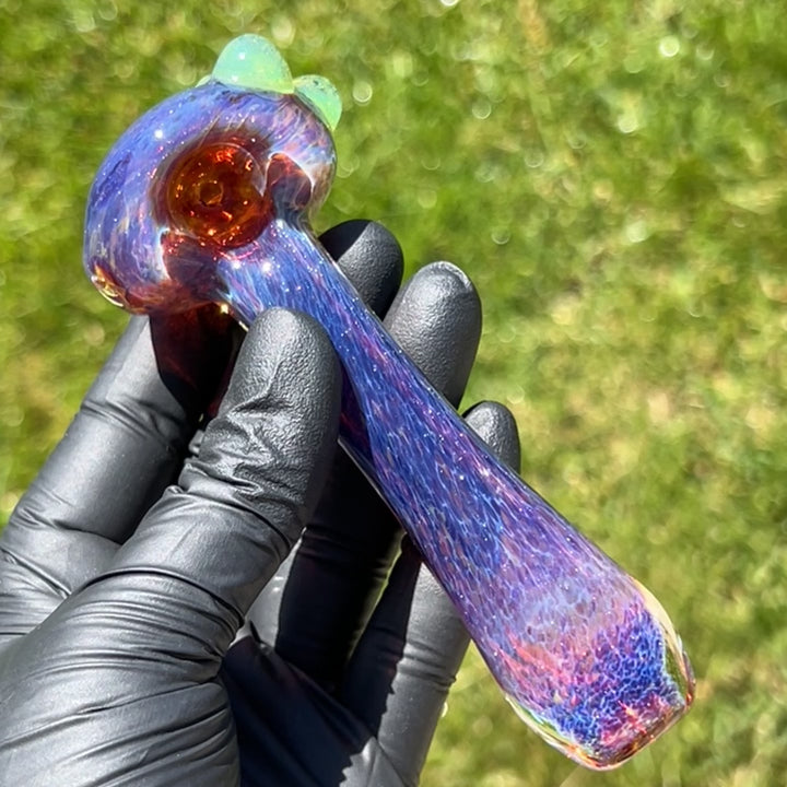 Purple Magic Marble Pipe Glass Pipe Beezy Glass